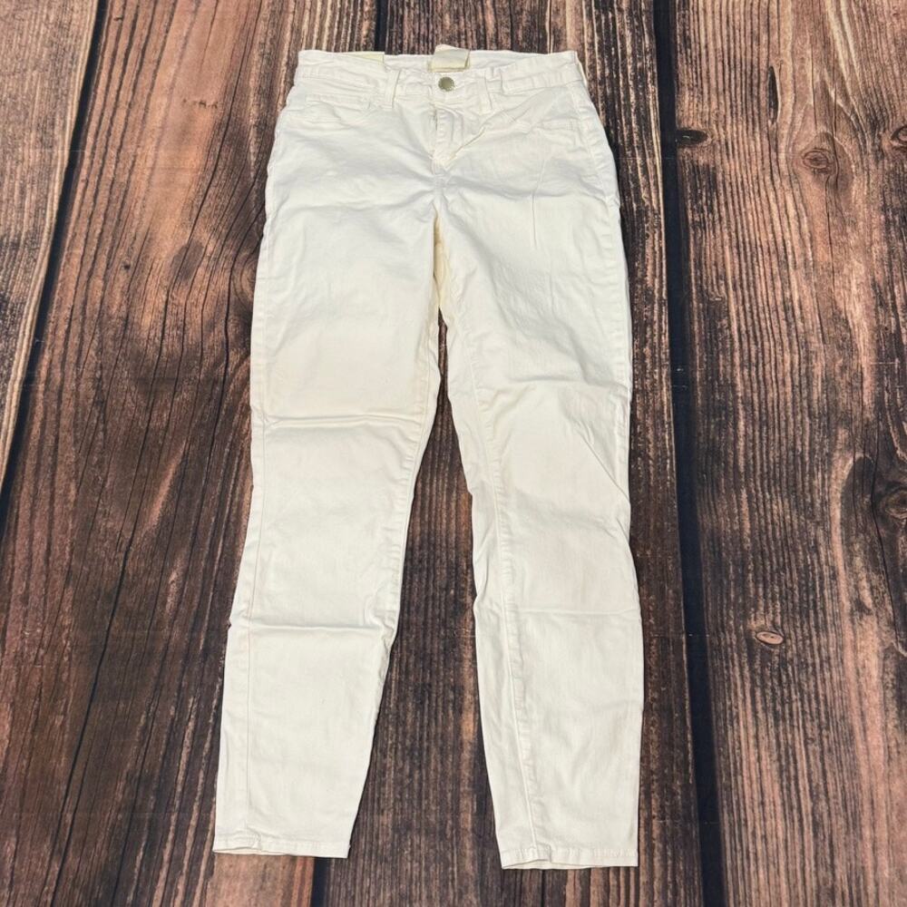 L'AGENCE Margot High Rise‎ Skinny Jeans Vintage White Size 25 Women